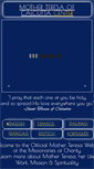 Mobile Screenshot of motherteresa.org